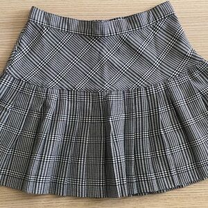 Plaid Pleated Mini Skirt